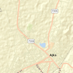 Ajka Street Map