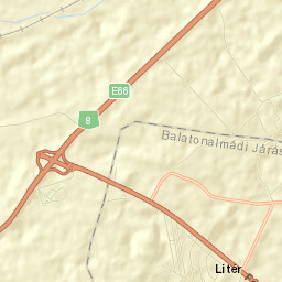 Litér Street Map