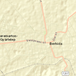Berhida Street Map