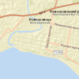 Novoazovs'k Street Map