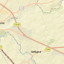 Gétigné Street Map