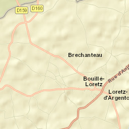 Bouillé-Loretz Street Map