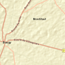 Baugy Street Map