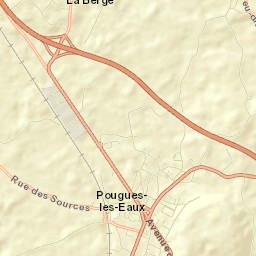 Pougues-les-Eaux Street Map