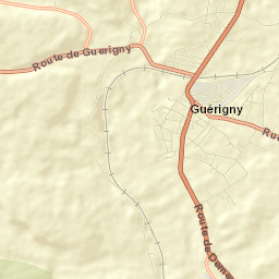 Guérigny Street Map