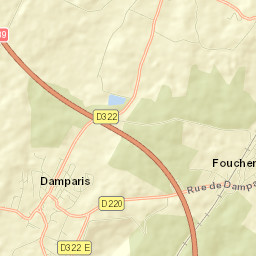 Damparis Street Map