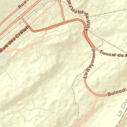 La Chaux-de-Fonds Street Map