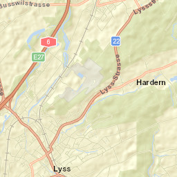 Lyss Street Map