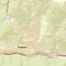 Kauns Street Map