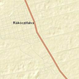 Rákóczifalva Street Map