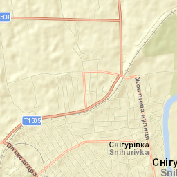 Snihurivka Street Map