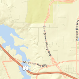 4600-5158 Mud Bay Road Northwest, Olympia Street Map