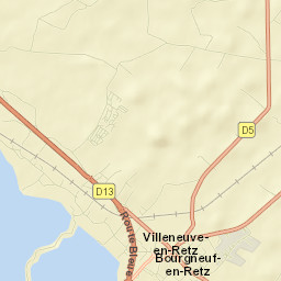 Bourgneuf-en-Retz Street Map
