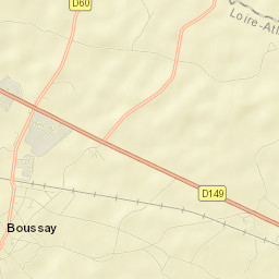 Boussay Street Map