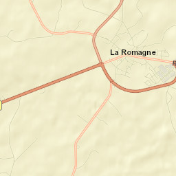 La Romagne Street Map