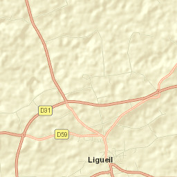 Ligueil Street Map