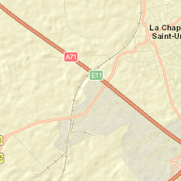 La Chapelle-Saint-Ursin Street Map