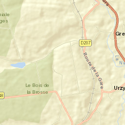 Urzy Street Map