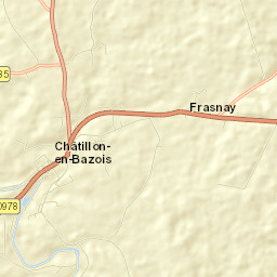 Châtillon-en-Bazois Street Map