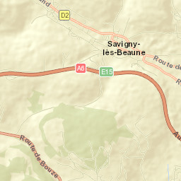 Savigny-lès-Beaune Street Map