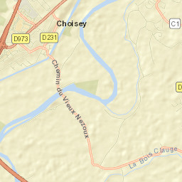 Choisey Street Map