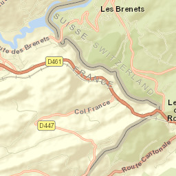 Les Brenets Street Map