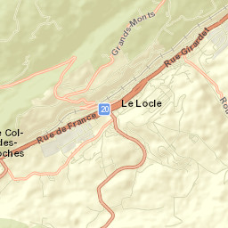 Le Locle Street Map