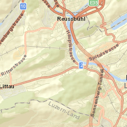 Lucerne-Land District Street Map