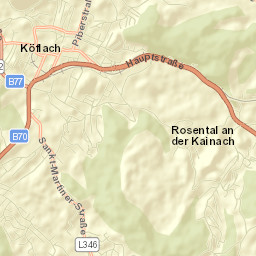 Politischer Bezirk Voitsberg Street Map