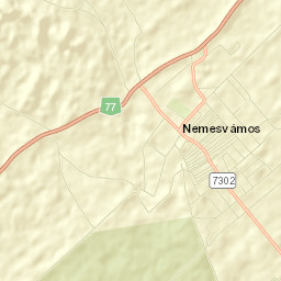 Nemesvámos Street Map