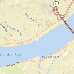 Miramichi Street Map
