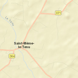 Saint-Même-le-Tenu Street Map