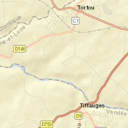 Tiffauges Street Map