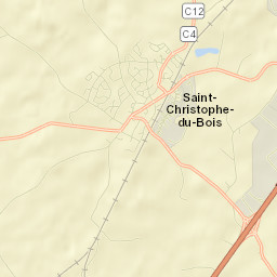 Saint-Christophe-du-Bois Street Map