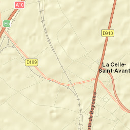 La Celle-Saint-Avant Street Map