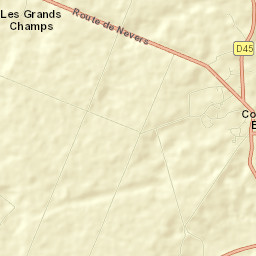 Cours-les-Barres Street Map