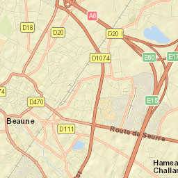 Beaune Street Map