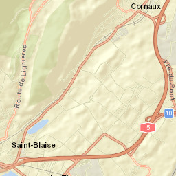 Neuchâtel District Street Map