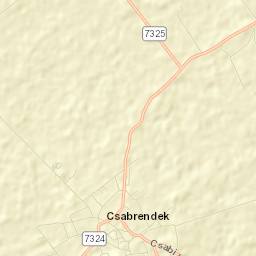Csabrendek Street Map