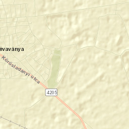Dévaványa Street Map