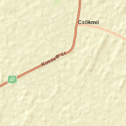 Csökmő Street Map