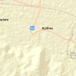 Comuna Aştileu Street Map