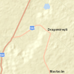 Comuna Dragomireşti Street Map