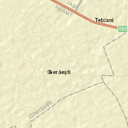 Comuna Gherăeşti Street Map