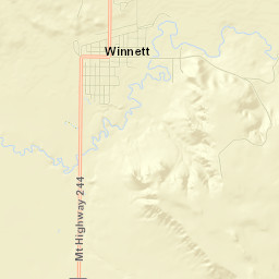 Winnett Street Map