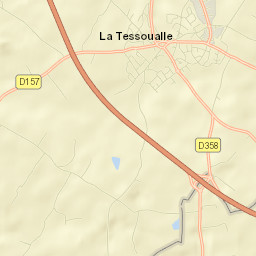 La Tessoualle Street Map