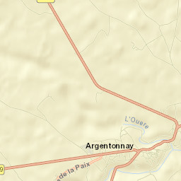 Argenton-les-Vallées Street Map