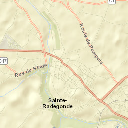 Sainte-Radegonde Street Map