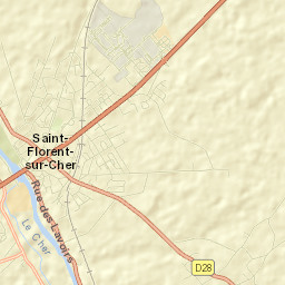 Saint-Florent-sur-Cher Street Map