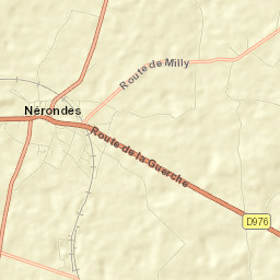 Nérondes Street Map